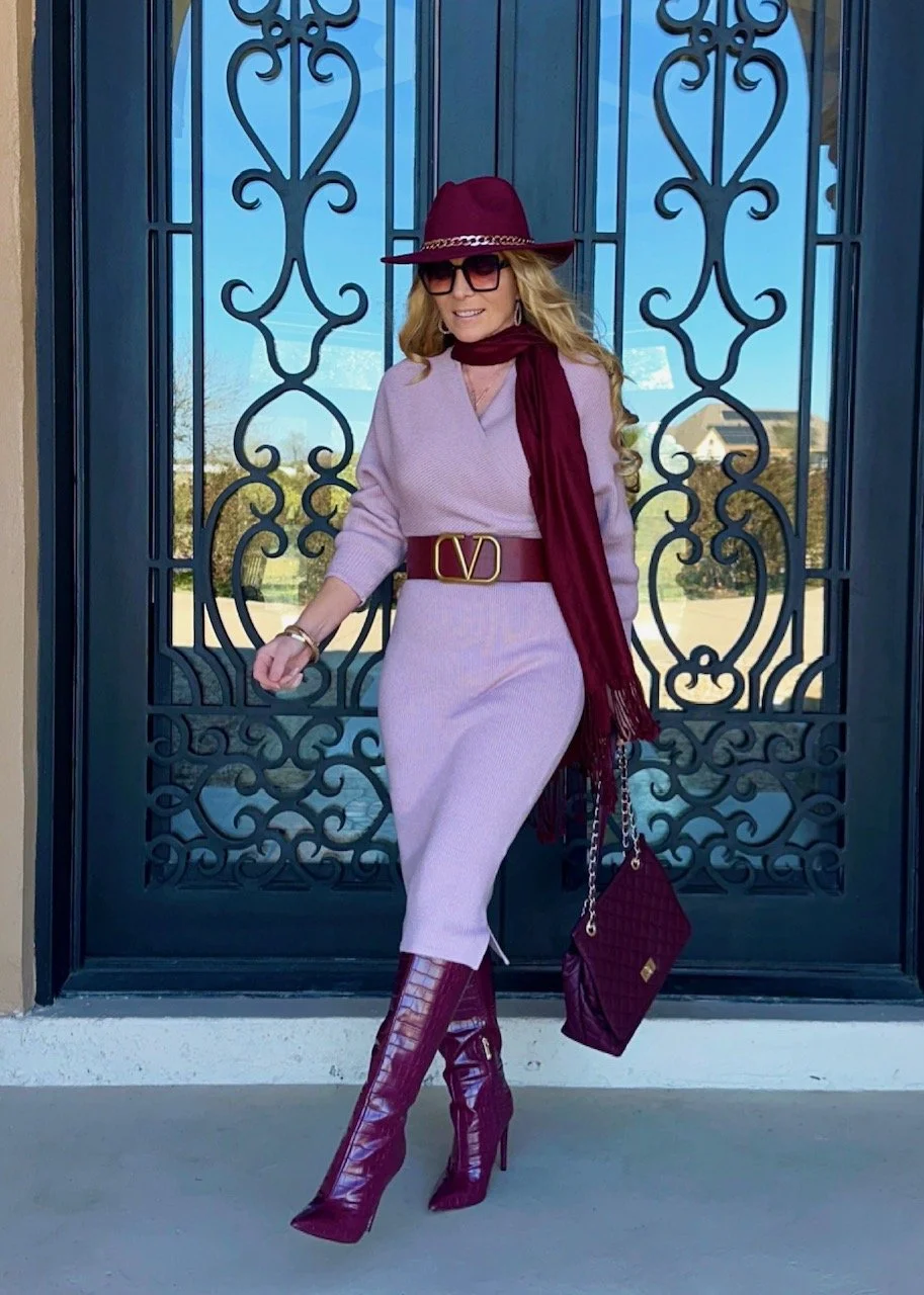 Lovely lilac Crows feet in heels